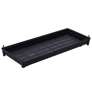

2PCS Drain and Store Tray Plastic Pot Tray Thick Rectangular Pallet