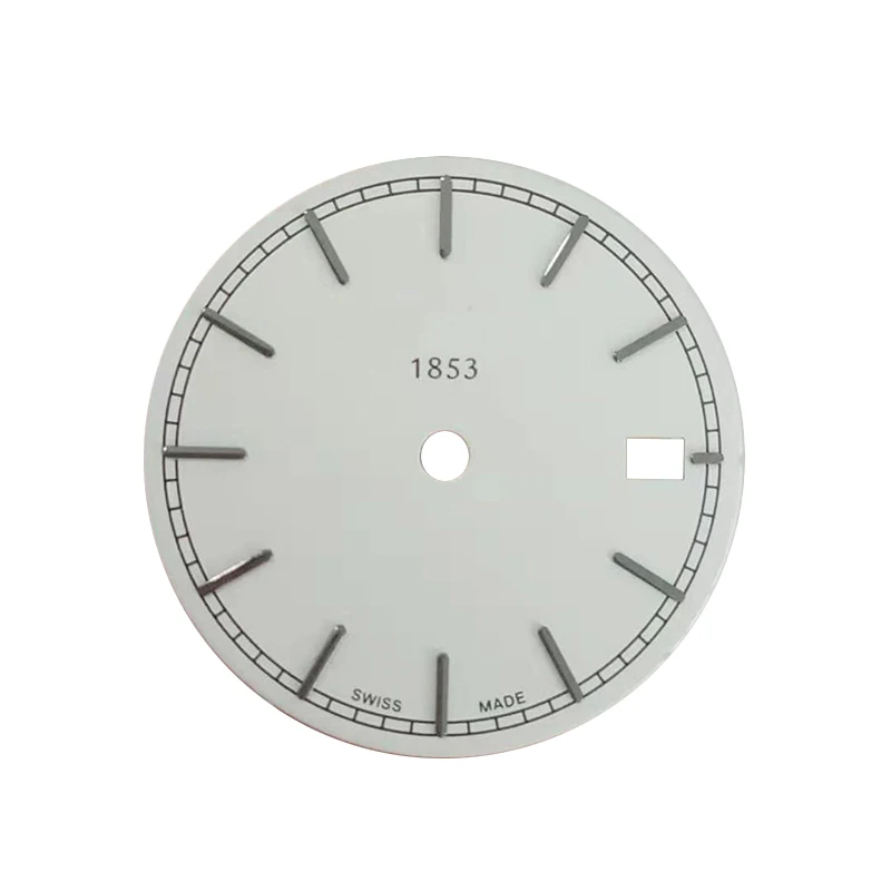White black dial 21,4 мм Циферблат часов для T085210A женские кварцевые часы T085 текстовые часы аксессуары T085210 запчасти - Цвет: White black dial