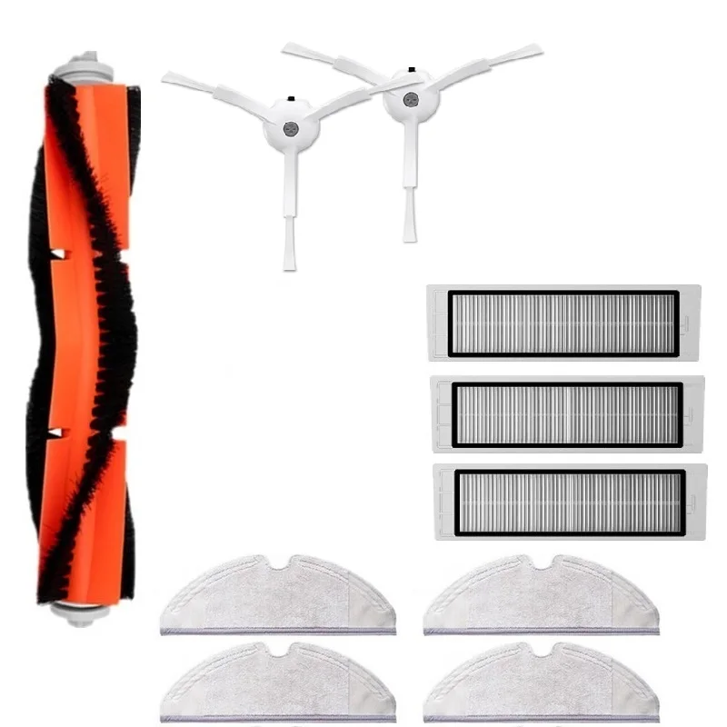 

Suitable for Xiaomi Roborock Robot S50 S51 Vacuum Cleaner Spare Parts Kits Mop Cloths Wet Mopping filter Side Brush Roll Brush