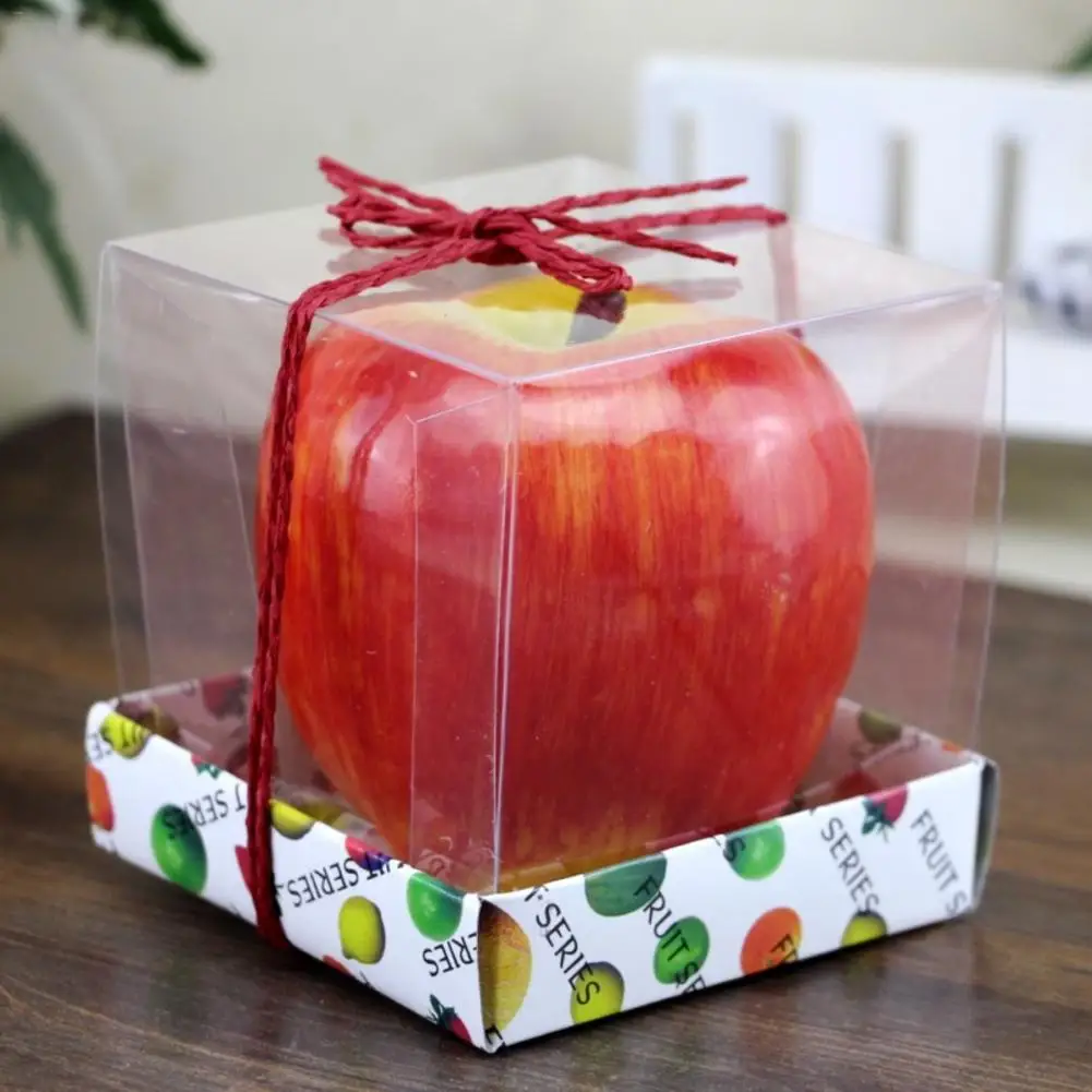 Свеча в форме яблока инновационное романтическое искусственное яблоко восковая свеча для декоративные шары вечерние украшения подарок