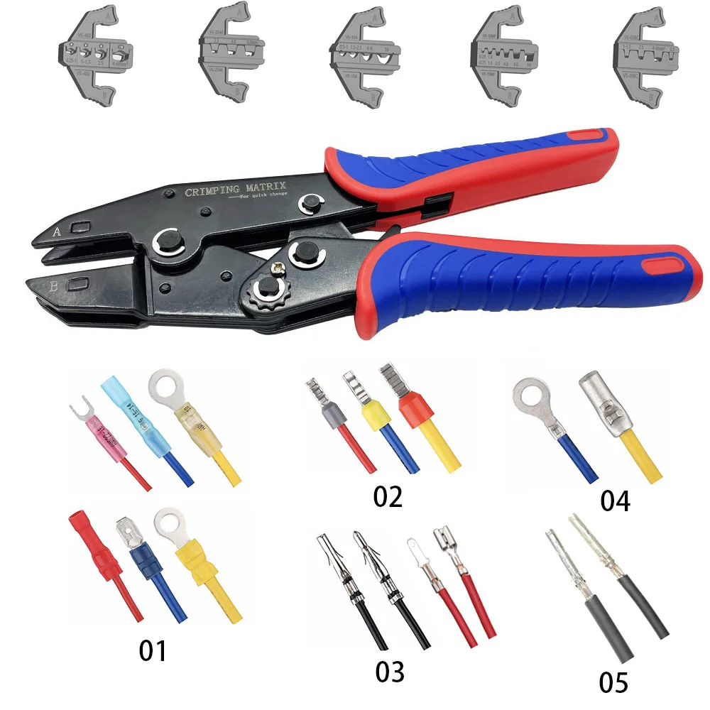 

Hand Tools Set Professional Multitool Pliers Wire Crimping Long Nose Crimper Electric End Ferrule Ring Terminal Mechanic Tool