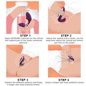 2 IN 1 Clit Sucker Vagina Sucking Vibrator 10 Speeds Vibrating Clitoris G Spot Stimulator Erotic Sex Toy for Women sex toys 5