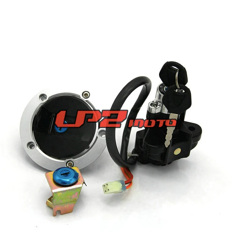 

Ignition Switch Gas Cap Seat Lock Key Set GSXR1000 03-04 1000Z 03-04 SFV650 Gladius 09-15 Ignition Switch Gas Cap Seat Lock Key