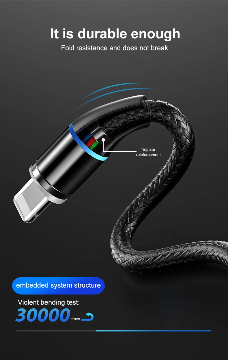 Магнитный кабель Snodesound для быстрой зарядки iPhone XR Micro Usb type-C, кабель для быстрой зарядки samsung, шнур для передачи данных