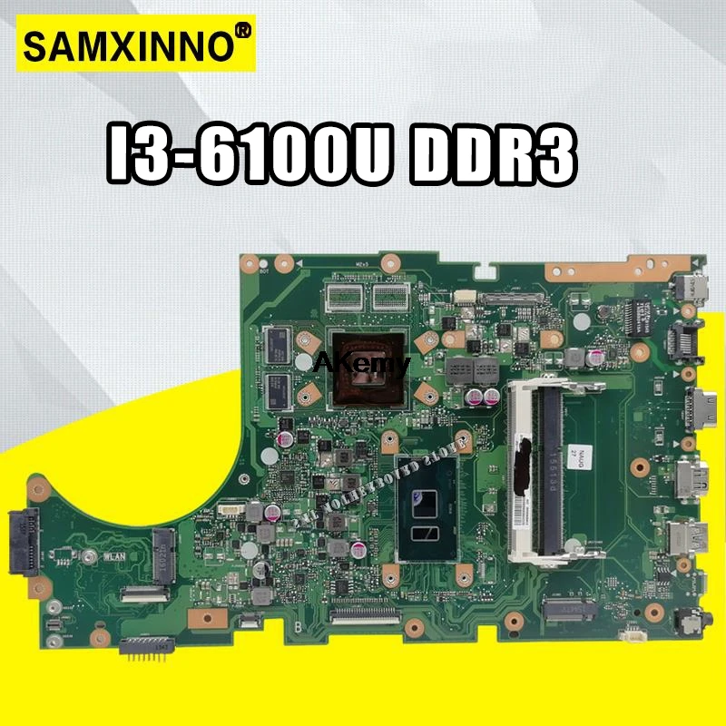 X756UJ материнская плата для ноутбука ASUS X756U X756UWK X756UX X756UJ X756UB X756UV материнская плата I3-6100U GT920M/2 ГБ DDR3 слот для карт памяти