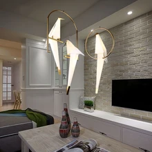 MOLDEN современный бумажный журавль металлическая люстра для ресторана гостиной столовой детской комнаты светодиодный дизайн птички подвесной светильник