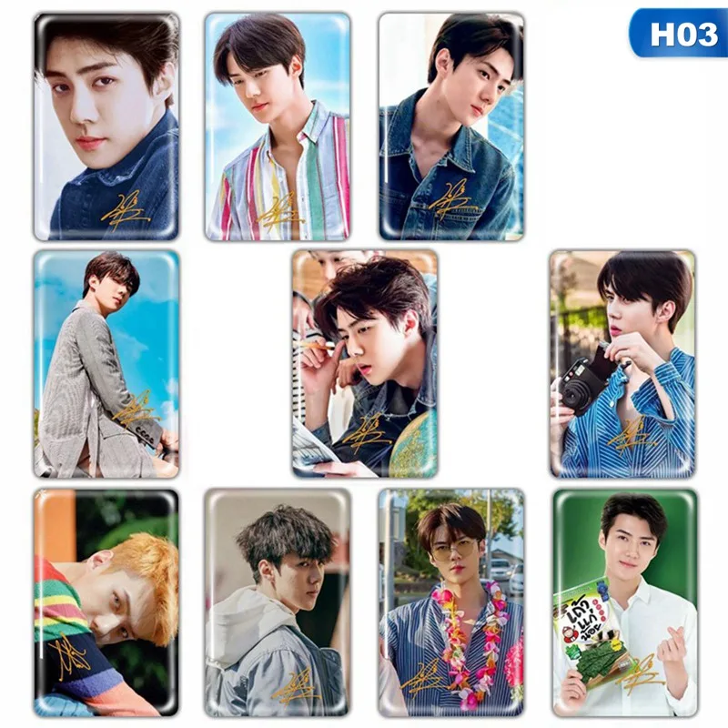 10 шт./компл. альбом KPOP EXO самодельная бумага ЛОМО карта фото карта Плакат Фотокарта Поклонники Подарочная коллекция Канцелярский набор