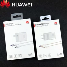 huawei P30 Pro EU быстрое зарядное устройство 40 Вт SuperCharge адаптер 5A type c кабель для mate 20 30 Pro P20 P30 Honor V20 V10 nova 5