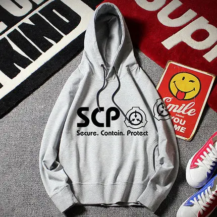 SCP безопасный содержит защитную толстовку Мужская Повседневная зимняя куртка пальто Теплые плотные флисовые толстовки для мужчин и женщин унисекс - Цвет: Thin