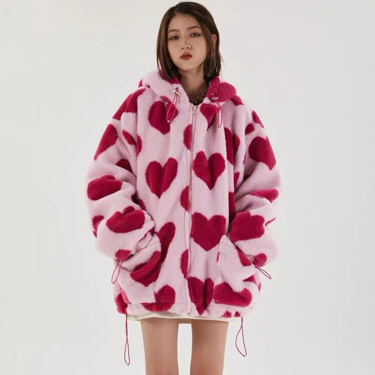 2021 New Hot Heart Print Jacket Women 