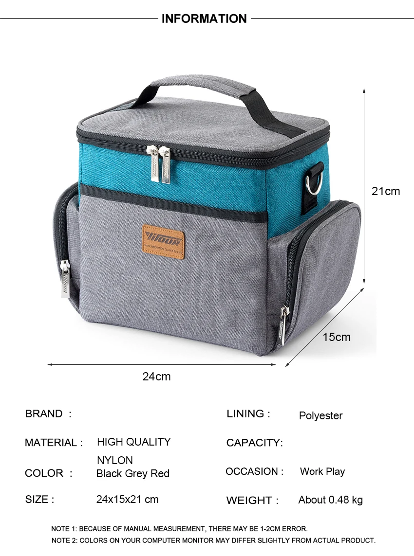 Fashion Portable Lunch Bag Soft Cooler Picnic Pouch For Food Women Men Outdoor Cooler Beach Bag Picnic Bags