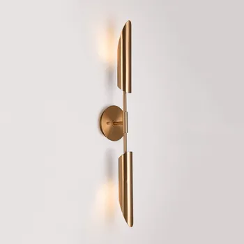 

lyustra lampa Modern Nordic Loft Corridor Luminaire Minimalist Bronze Foyer LED Wall Lights Fixtures Bedroom Bedside