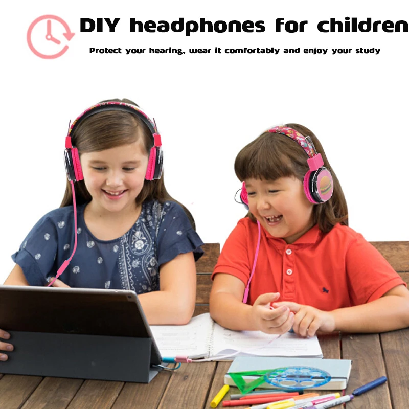 JINSERTA Wired Kids Headphones Foldable Adjustable Earphone With 3 5mm Audio Jack for Smartphone PC Boys Girls Birthday Gift