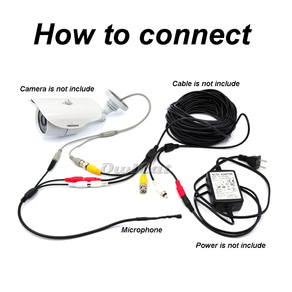 CCTV MIC Video Surveillance Microphone Audio Pickup Device for