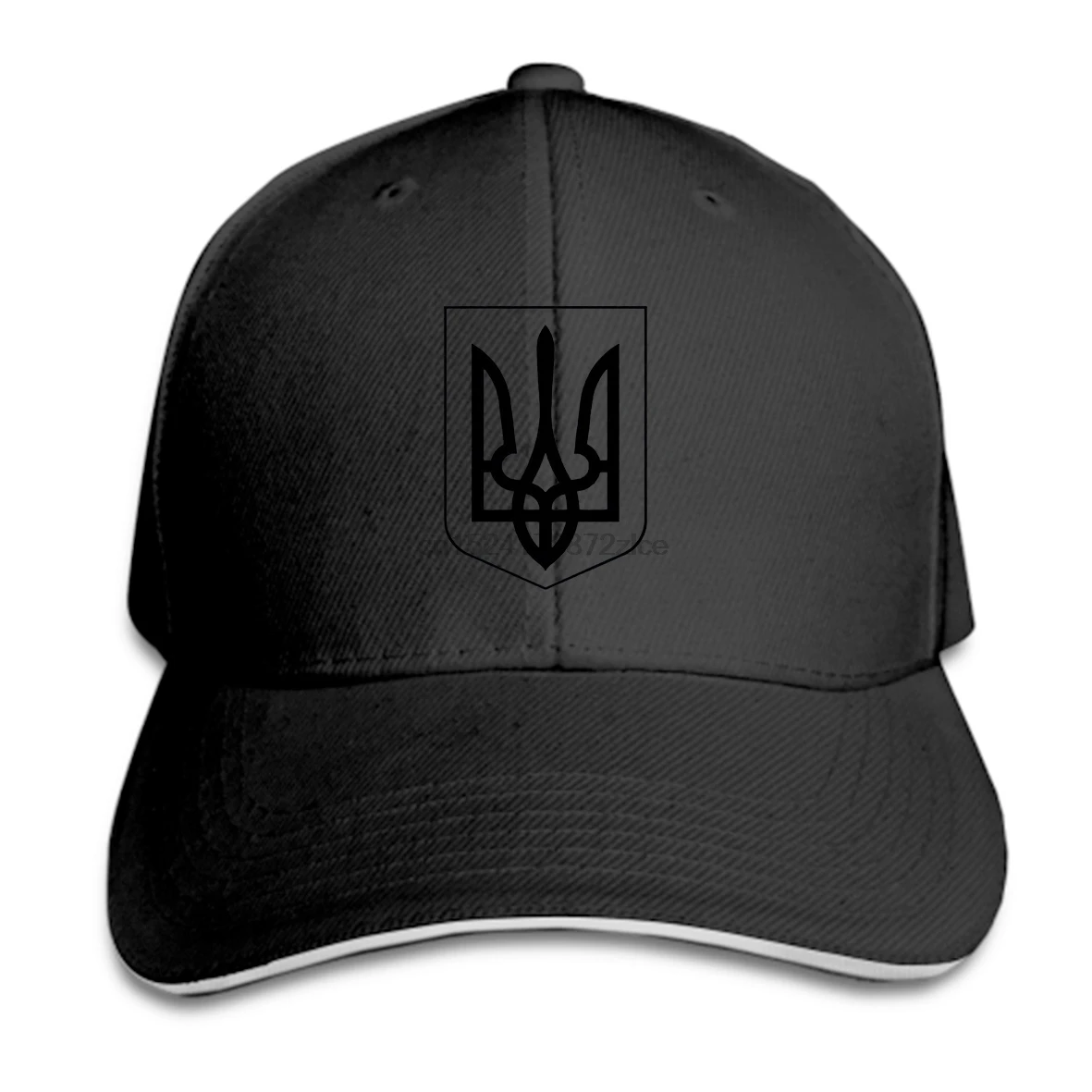 

Print Custom Baseball Cap Ukrainian Flag Ukraine patriot symbol tryzub customized gray Hat Peaked cap