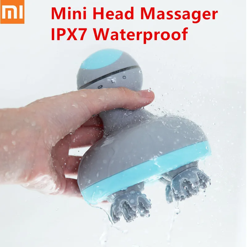 Original Xiaomi Mijia MiniI Head Massager Waterproof 3D Stereo Massage Wet Dry 6 Kinds Massage Manual Instrument Smart Home