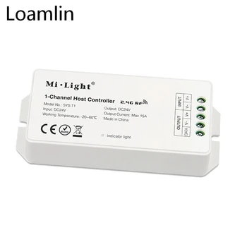 

MiLight SYS-T1 24V 2.4G RF 1-Channel Host LED Controller Phone Wifi DMX Alexa Control Work FUT089 FUT088 B8 B4 T4 B0 Controller