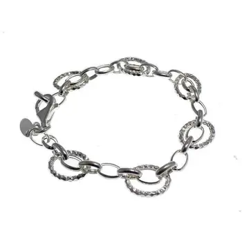 

Silver bracelet chain type formed by Hoops concentric