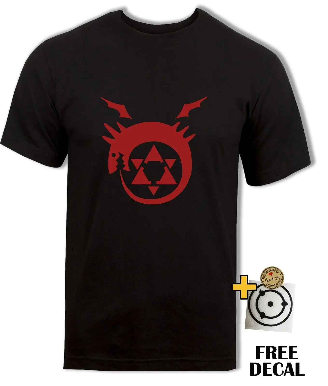 Fullmetal футболка с рисунком Алхимик Homunculus Ouroboros edard Alphonse аниме для мужчин героями