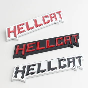 

Zinc Alloy For Dodge Challenger Modified Auto Sticker HELLCRT Logo Hell Cat Car Labeling Personalized Decorative Car Stickers