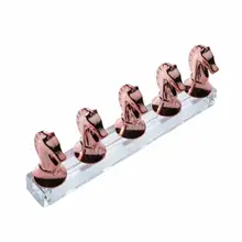 

Solid High Quality False Nail Tips Practice Training Display Stand Metal Nail Display Holder Professional for Home Use