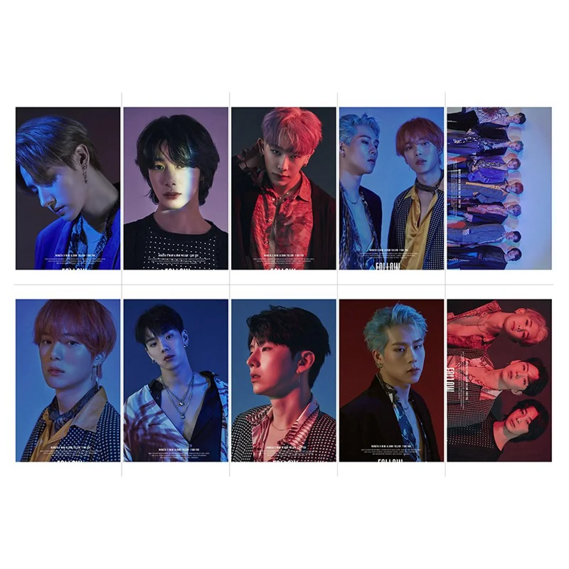 Альбом для фотографий Kpop MONSTA X ломо-карта 10 шт./компл. | Канцтовары офиса и дома