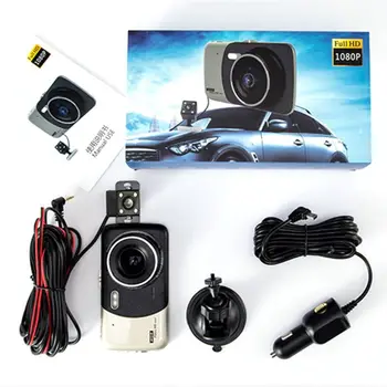 

1Set 4 Inch Dual Lens Camera HD 1080P Car DVR Vehicle Video Dash Cam Recorder