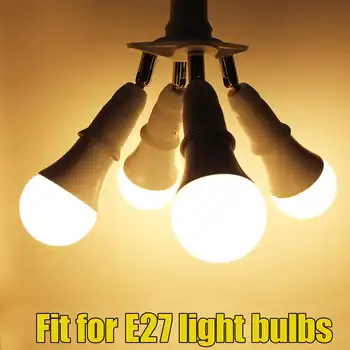 

3/5 Heads Lamp Base Light Bulb Holder Adapter Adjustable E27 Splitter Adapter Converter Adjustable Flexible Rotation Lamp Base