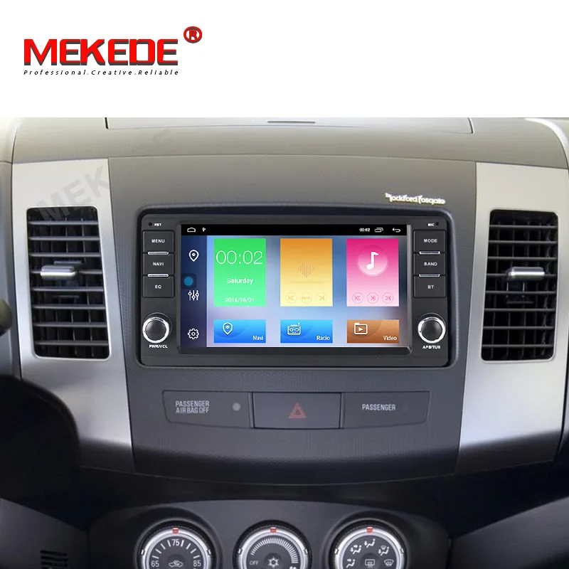 MEKEDE 7 дюймов Android 9,0 2+ 32G DSP автомобильный dvd-плеер для Mitsubishi Outlander Мультимедиа gps навигация wifi BT