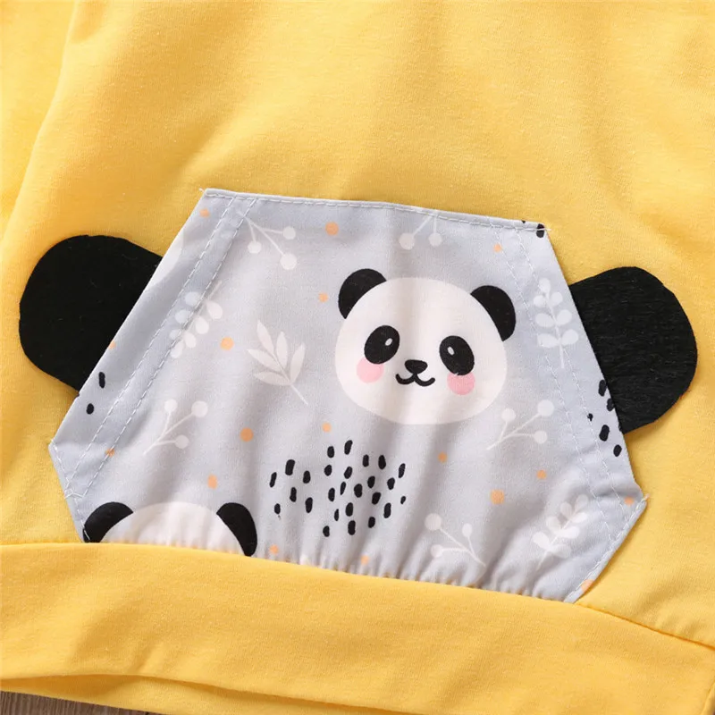 baby clothes Infant Baby Boys Girls Cartoon Pullover Hoodie T-shirt Tops+Pants Outfits Sets ubranka dla niemowlat #4N14 (5)