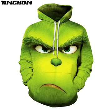

How the Grinch Stole Christmas 3D Hoodies Hoody Long Sleeve Sweatshirt Unisex Tops Pullovers XS -7XL
