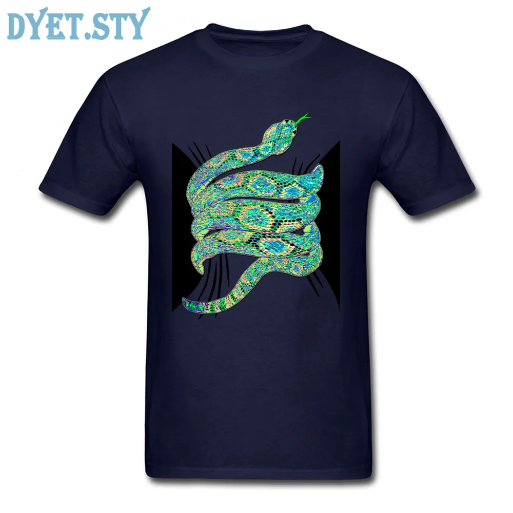 Special Men's T Shirt Green Rattlesnake Love T-shirts Summer Tops Tees NEW YEAR DAY Cotton Clothes Snake 3D Tshirt