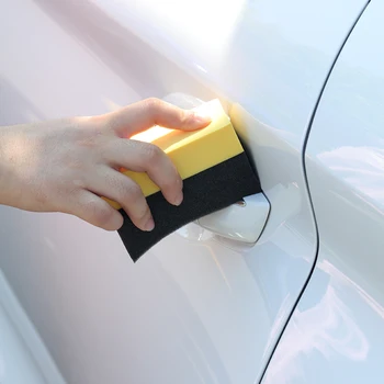 

1PC Cleaning PE Sponge Brush PE Waxing Sponge Multifunctional Waxing Cleaning Tool Corner Wipe Clear Residual Wax Car Interior