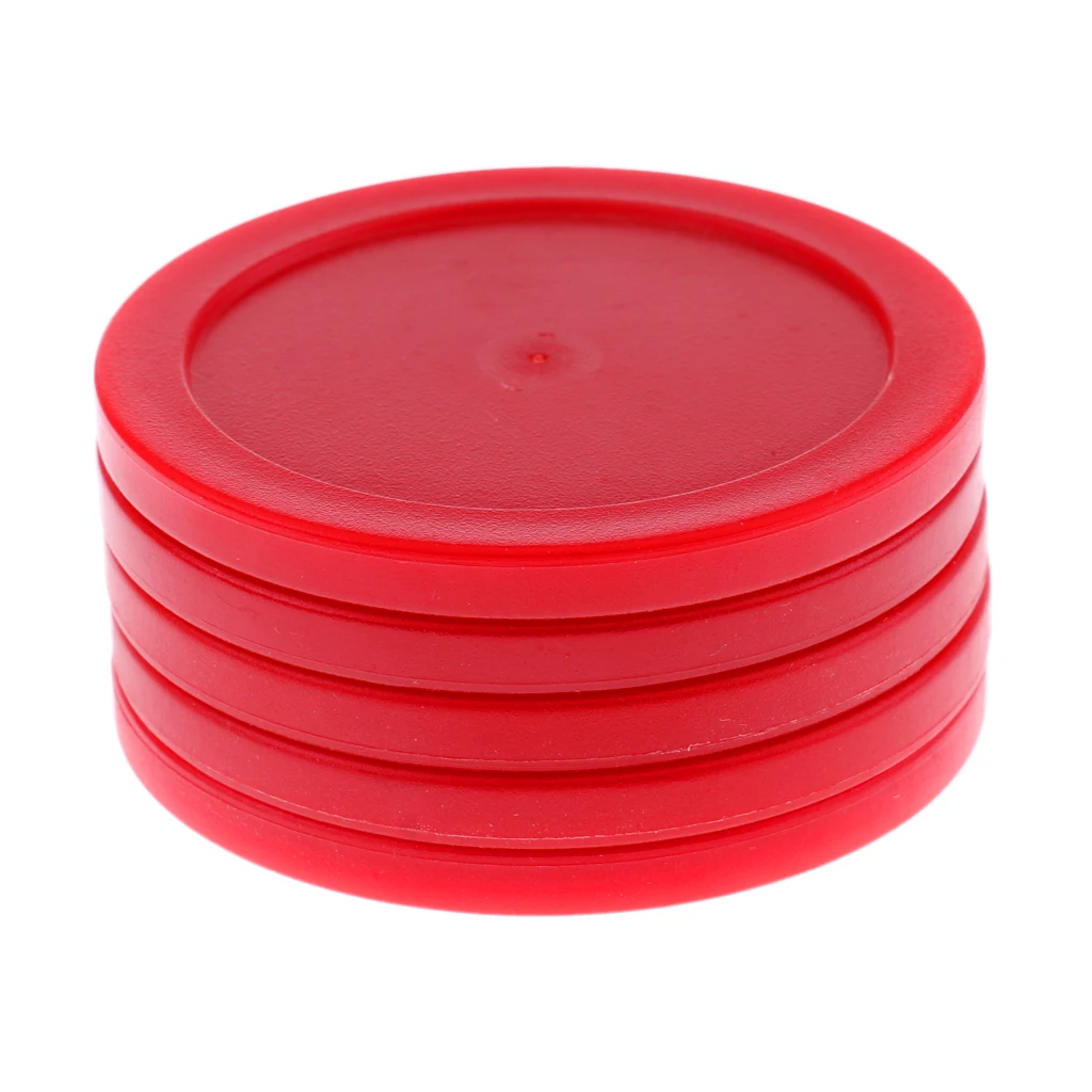 62mm Plastic Air Hockey Pucks for Full Size Air Hockey Tables, Pack of 5