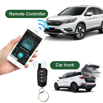 

Universal Car Alarm Systems APP Keyless Entry Central Door Locking With 2Remote Control Auto Remote