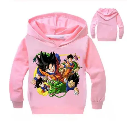 Детская футболка для мальчиков Драконий жемчуг, Z Goku, толстовки с длинными рукавами и свитшоты, одежда, пальто футболка для детей, одежда для мальчиков и девочек - Цвет: photo color