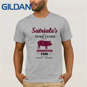 

The Sopranos T-shirt Satriales pork store New Jersey gangster mobster TV Tony Cool Casual pride t shirt men Unisex New Fashion