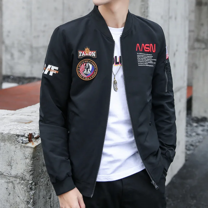 

Men's jacket 2020 Autumn New Korean style trendy casual youth tooling spring and autumn men's jacket flight suit