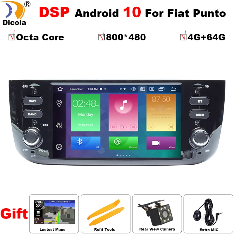 DSP 4G+64G Octa Core Android 10 Car DVD GPS player For Fiat Punto 2012-2016 Linea 2012-2016 navigation Multimedia Stereo Radio DSP 4G+64G Octa Core Android 10 Car DVD GPS player For Fiat Punto 2012-2016 Linea 2012-2016 navigation Multimedia Stereo Radio
