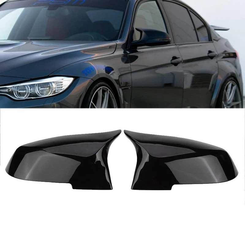 Для Bmw F20 F21 F87 M2 F23 F30 F36 X1 E84 глянцевый черный боковое зеркало крышка заднего вида M4