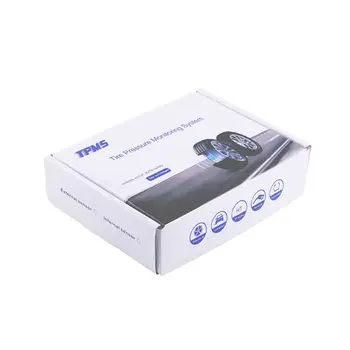 

USB Charging Motorcycle TPMS Tire Pressure Temperature Monitoring Alarm System E7CA