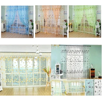 

Luxury fashion style curtains curtains window sheer voile tulip home house cute