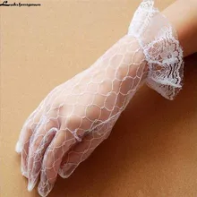 Lakshmigown Короткие свадебные перчатки для невесты бежевые короткие дизайнерские кружевные свадебные перчатки кружевные перчатки дешевые аксессуары Para Boda
