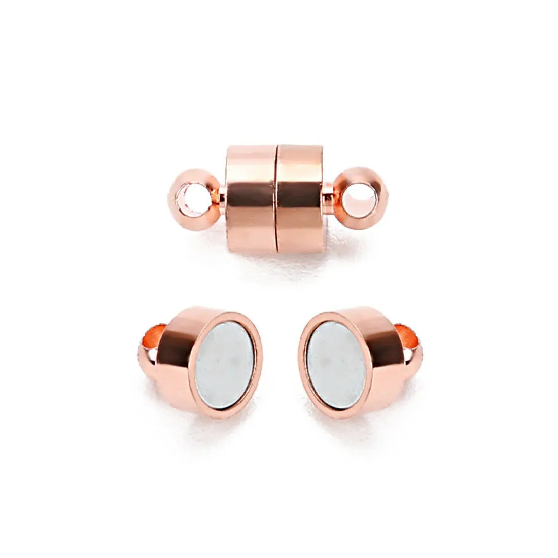 Rose Gold 10 шт./партия 11x6 мм сильные магнитные замочки для DIY ожерелья браслет ювелирных изделий - Цвет: Rose Gold