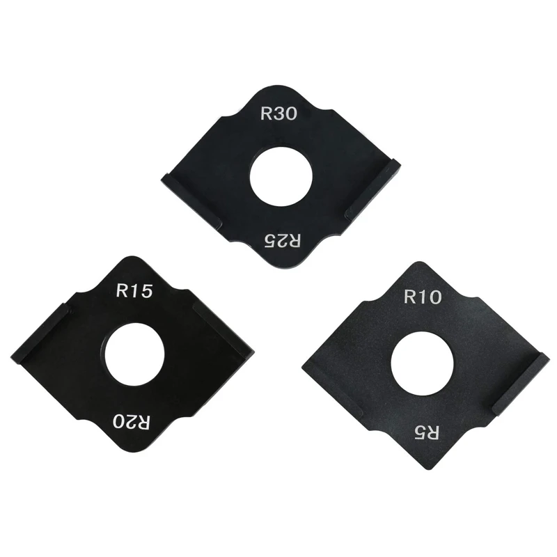 

3Pcs Radius Jig Router Templates Aluminium Alloy Radius Corners R5 R10 R15 R20 R25 R30
