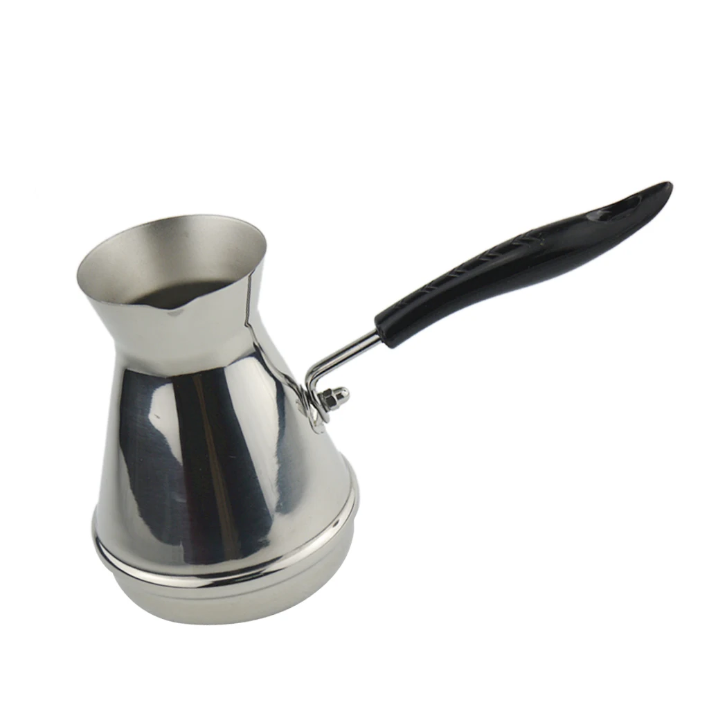 

Stainless Steel Cezve Turkish Coffee Pot Ibrik Vintage Jazzva Briki 350ml