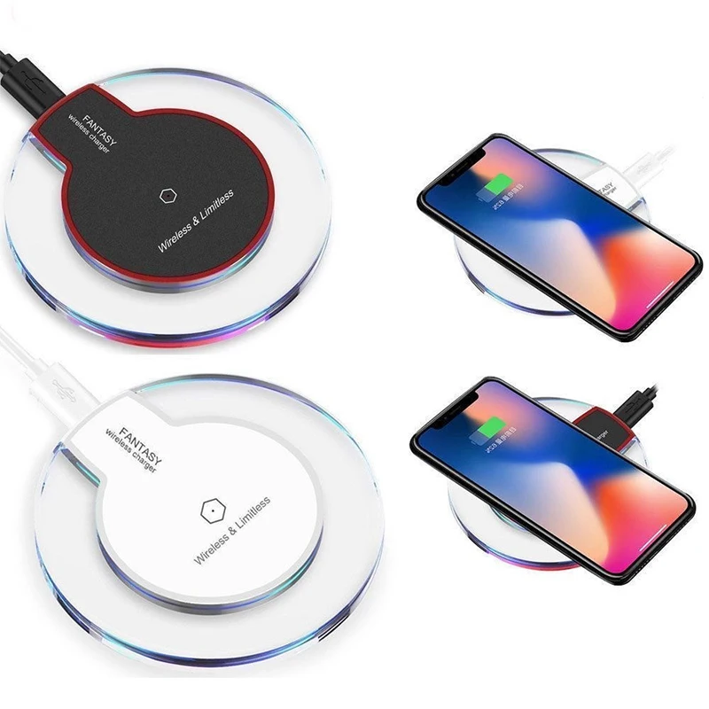 Wireless Charger Charging Pad For iPhone XS MAX XR X 8 Plus Case For Samsung S10 S9 S8 Plus Note 9 8 Chargeur Sans fil  Coque (1)