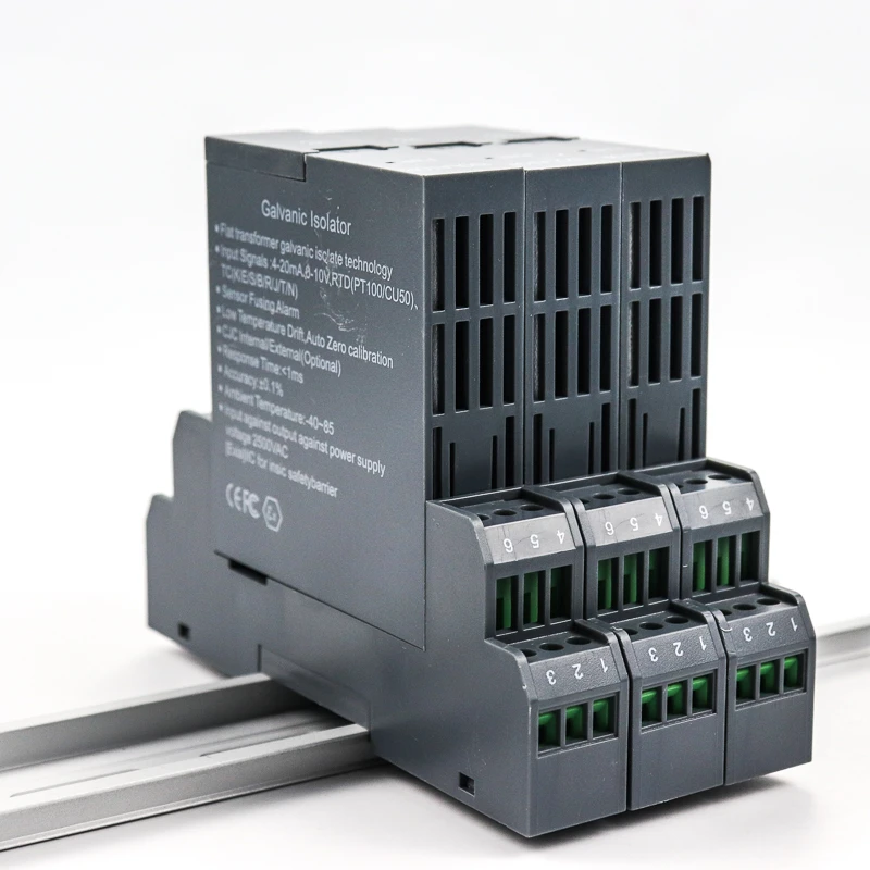 Signal Isolator,DC 24V DC Current Signal Isolator Transmitter 4-20mA PLC Detect Signal Conditioner #3