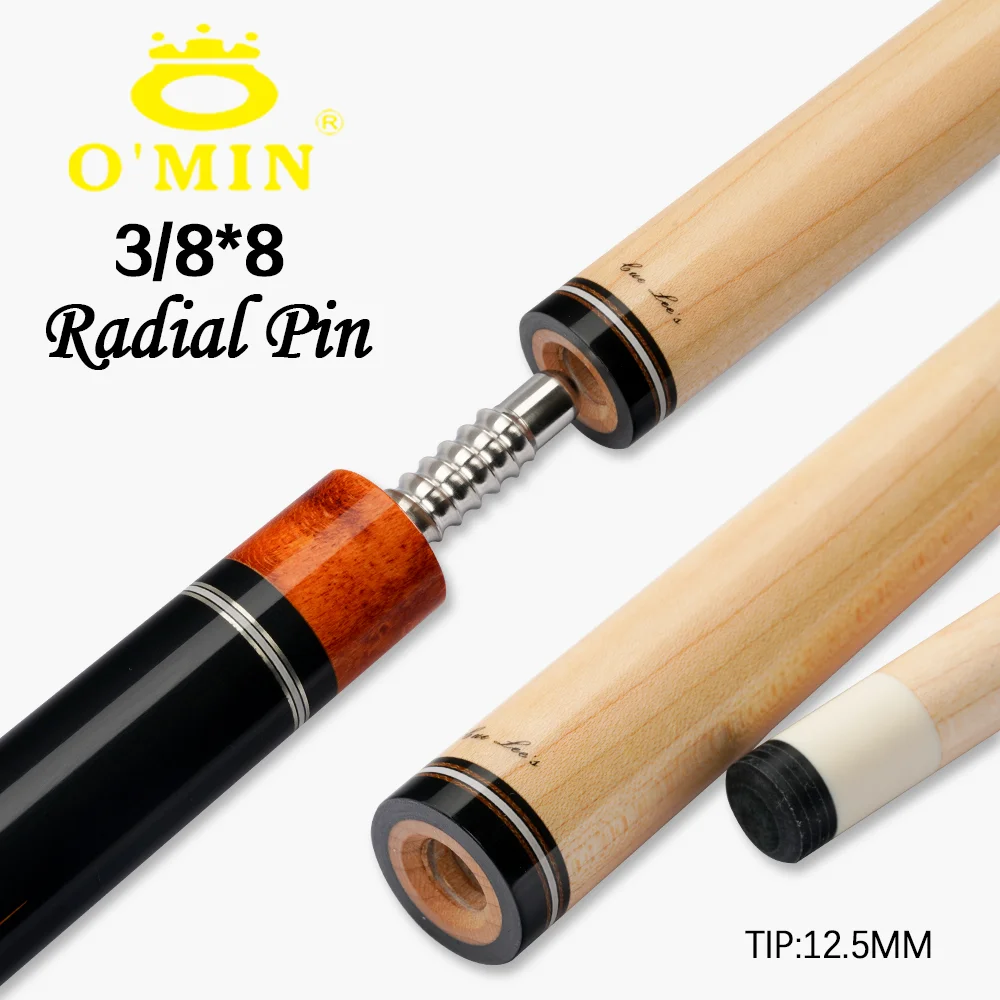 O‘MIN Shaft Billiard Pool Cue Maple Technology Shaft Embedded Carbon