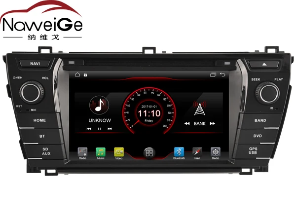 

NaweiGe 7Inch Android quad core MTK 9.1 2+16GB Car dvd for TOYOTA COROLLA 2014 Autoradio GPS Navigation Car Multimedia players
